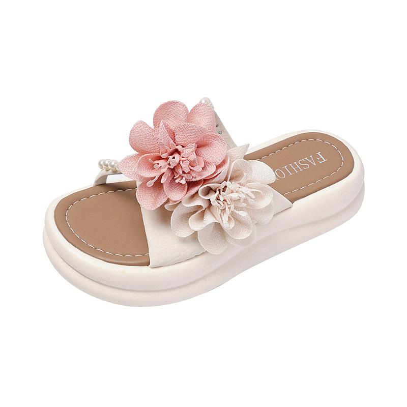 Soft bottom slippers 2025 summer Internet celebrities with the same versatile niche muffin bottom heightening beach wear cool slippers
