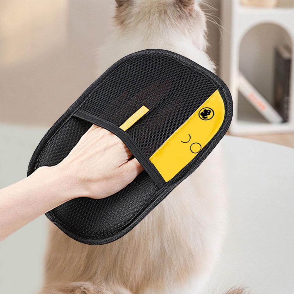 Pet Grooming Gloves Pet Hair Remover Mitt Deshedding Brush Gloves for Dog Cat Rabbit with Long/Short/Curly Hair