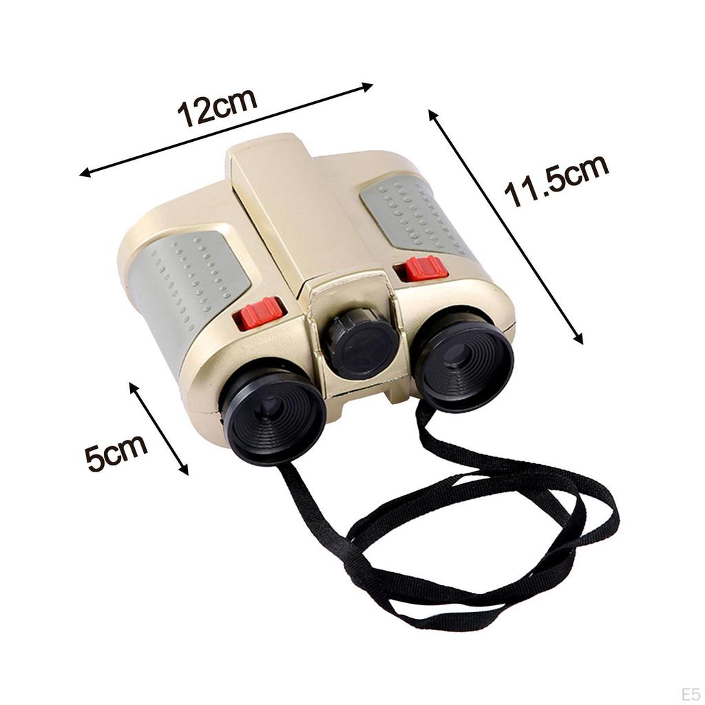 Children's Binoculars Telescope Toy Cognitive Durable Unique Magnification Dual Tube