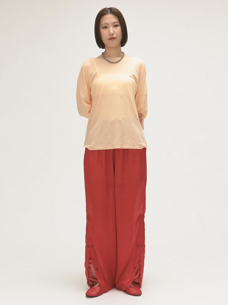 Beams Boy Maturely Snap Easy Work Pants, Women's, Red 0