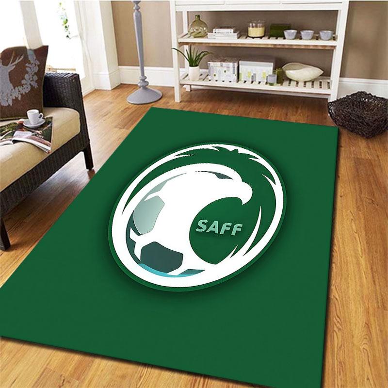 Saudi Arabia National Football Team Carpet Rug for Living Room Bedroom Home Sofa Decoration,Kids Play Non-slip Floor Mat