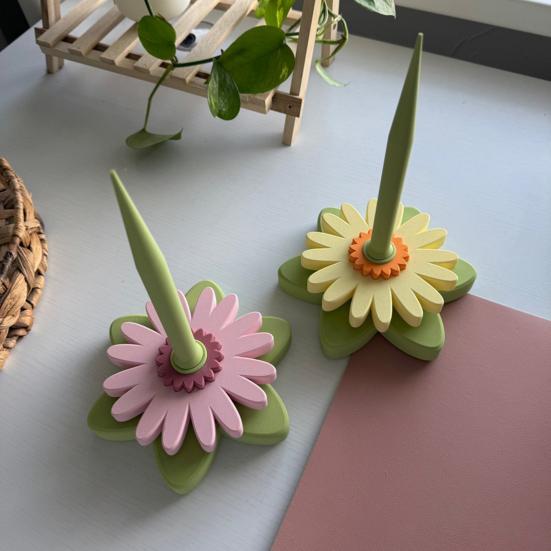 Gerbera Yarn Spinner 3D Printed Monstera Spinning Yarn Holder Winding Tool Tangle-Free Yarn Dispenser for Crocheting Knitting Lovers
