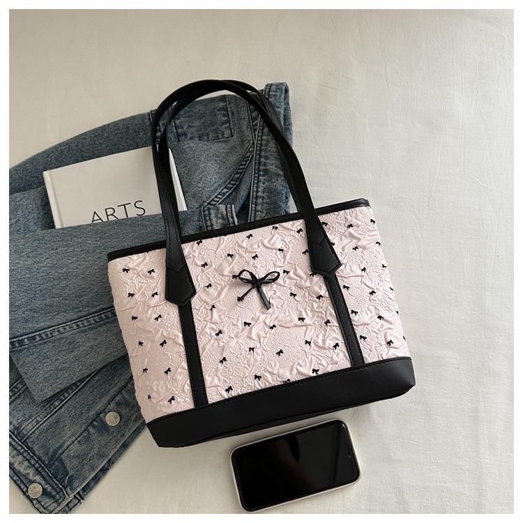 Damen Punkte Schleife Tragetasche & Umhängetasche