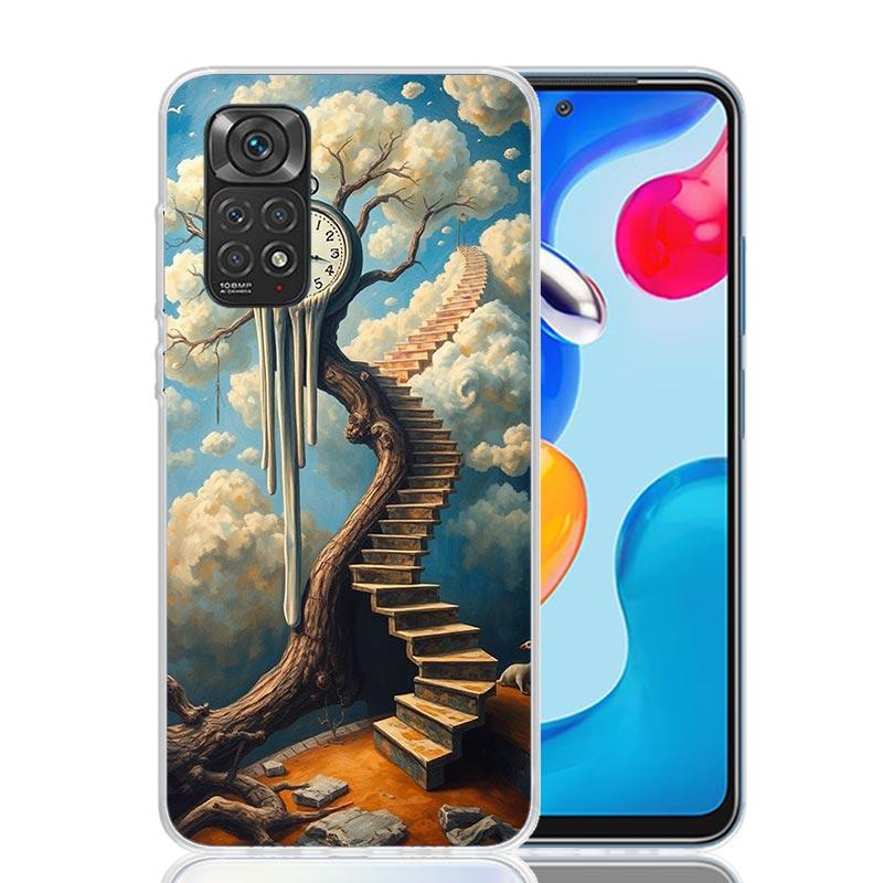 Salvador Dali Art Phone Case For Xiaomi Redmi Note 13 14 15 Pro Plus 12S 12 14S 11S 11E 10 10S 11 11T 5G 4G Cover Coque Redmi No