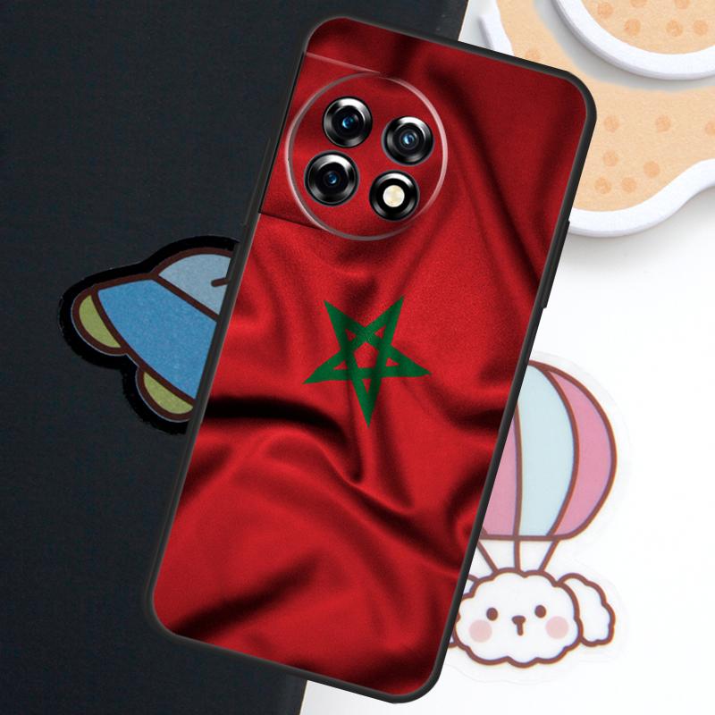 Morocco Moroccan Flag Case For OnePlus Nord 5 CE 3 4 Lite N20 N30 OnePlus 15 13 12 11 10 Pro 10T 12R 13R 15R Cover
