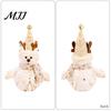 Festive Home Decor Christmas LED Plush Doll Ornaments, Light Up Elk Snowman Santa Claus Room Accent Decoration, Cute Stuffed Toy for Table Holiday