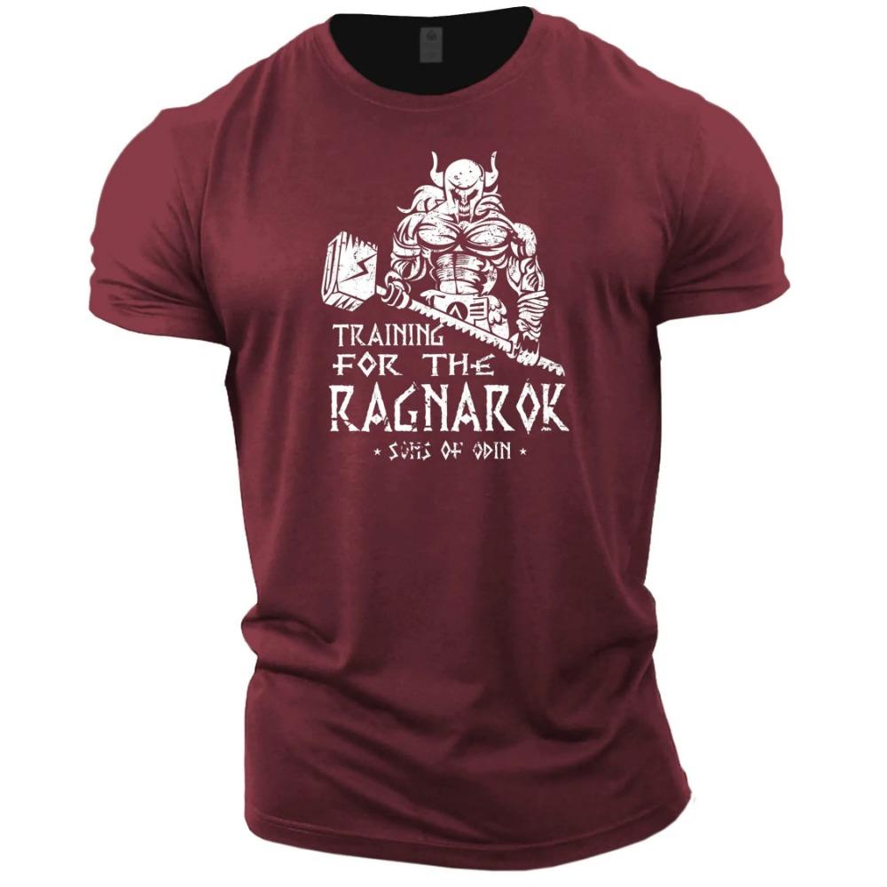 Summer Viking Casual Fashion 3D Printed Tough Guy Men's T-shirt Outdoor Sports Short Sleeve Oversized Loose Wide Quick Dry Shirt