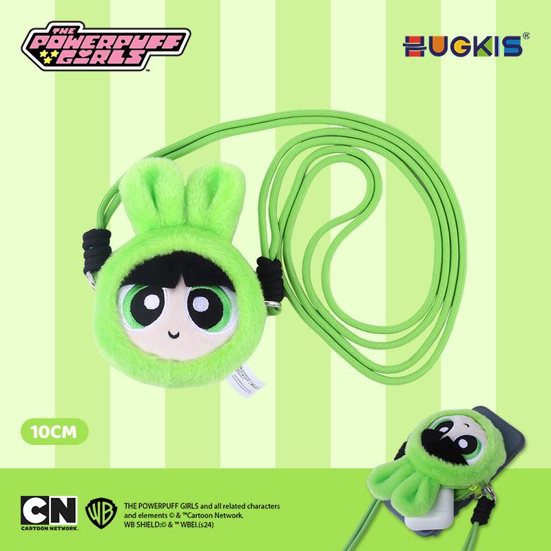 Powerpuff Girls Bunny Costume Mini Shoulder Bag with Bubble Earphone Case & Plush Pendant