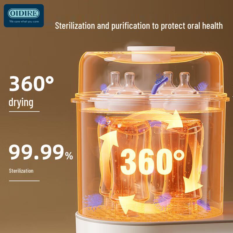 OIDIRE Smart Baby Formula Prep & Bottle Sterilizer Dryer CN Plug (adapter Included)