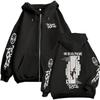 Punk Emo Rock My Chemical Romance The Black Parade Album Graphic Zipper Hoodie Men Women Casual Vintage Oversized Zip Up Jacket