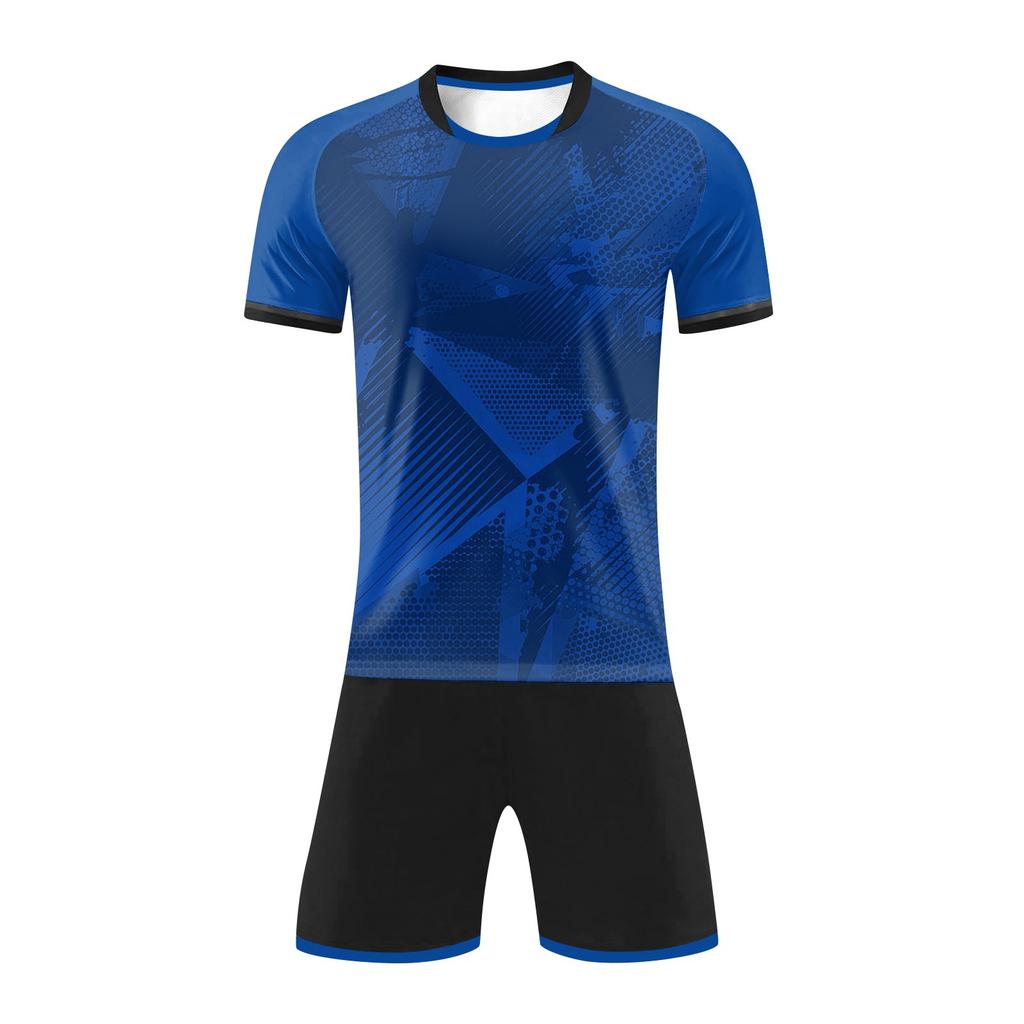 Men's Soccer Jersey Set Breathable Quick-Dry Sportswear with Shorts & Socks for Training & Matches