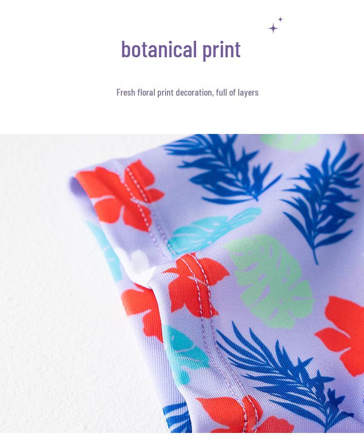 Girls' 2025 Cute Split Skirt Swimsuit: Medium & Large Kids' Professional Swimwear