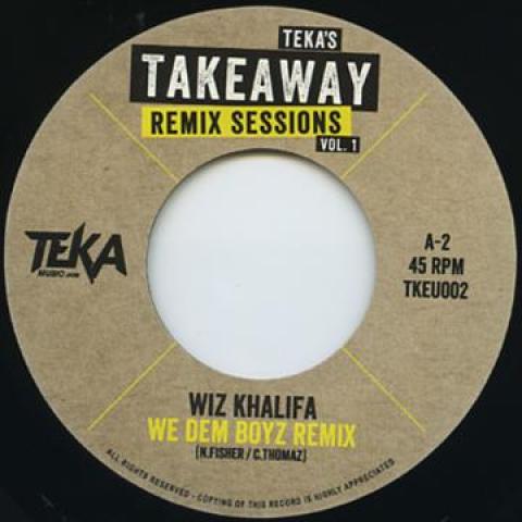 

7inch Record WIZ KHALIFE / SYMBIZ - We Dem Boyz Remix / Yeeruh Remix TKEU002 Teka s Takeaway 2015 Europe Reggae, Ska & Dub