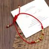 Adjustable Red Gourd Bracelet for Women - Year of the Rat, Versatile & Stylish