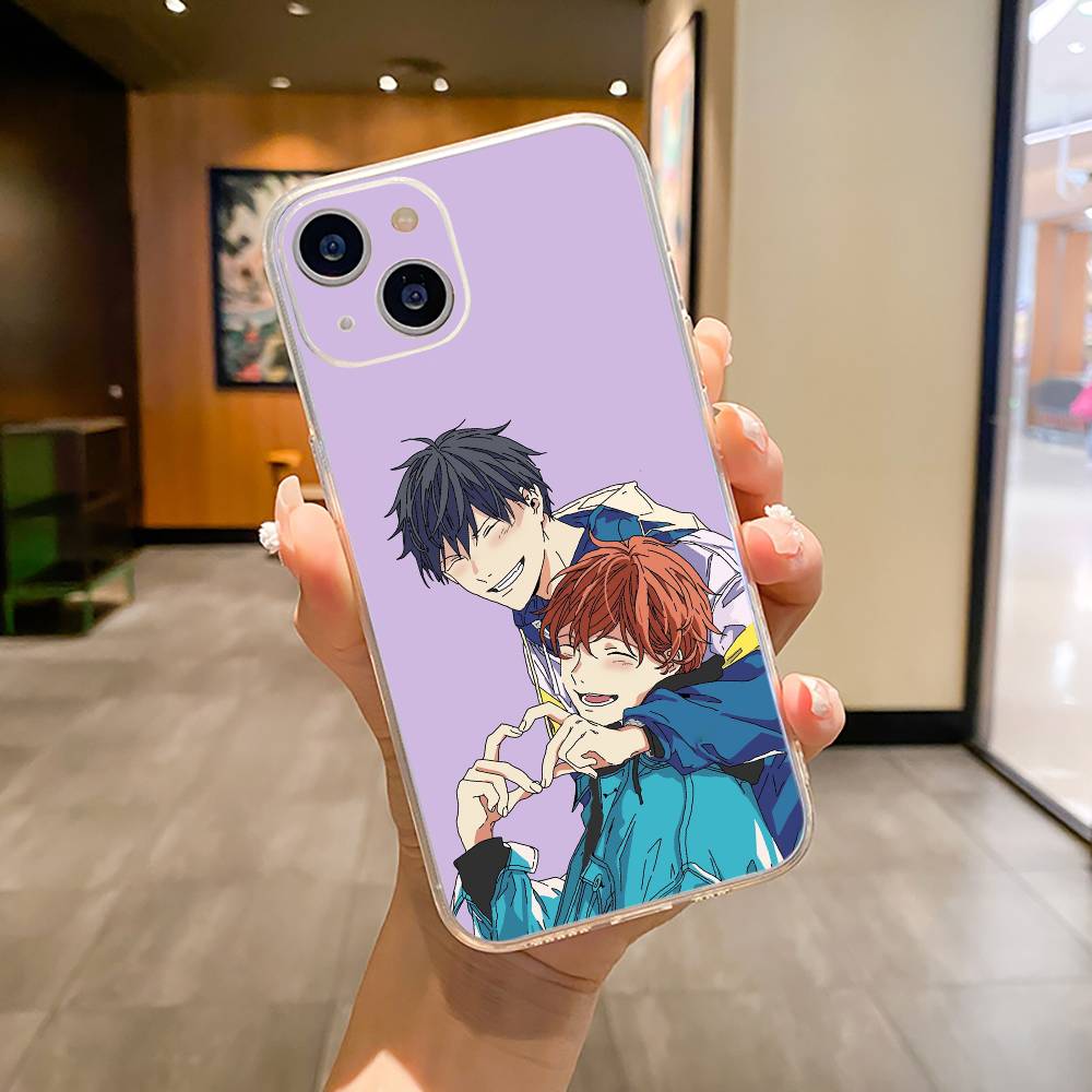 Given- BL- Anime Ritsuka Mafuyu Sato Phone Case For iPhone17,16,15,14,13,12,Pro Max, Plus XS Soft Silicone Transparent Cover