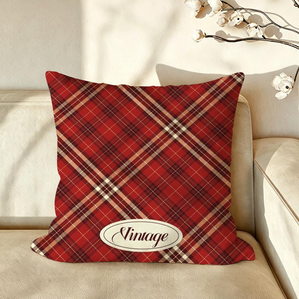 Art PPlaid PPatterns Cushion Cover Pillow Case Antidustmite Pillowcase Silky Short Plush Sofa Cushion Cover hot
