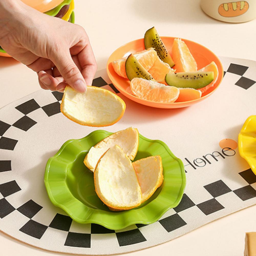 Stackable Hamburger Plate Set Burger 6 Layers Mini Dinner Plate High Value Bone Spit Plate Funny Sauce Container Tableware