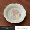 Light Luxury Chinese Blooming Flowers Ceramic Dessert and Pastry Plate - Fresh Afternoon Tea Tableware