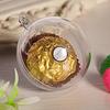 10Pcs Clear Plastic Balls Fillable Christmas Ornaments DIY Crafts Hanging Decoration Clear Christmas Balls Ornaments