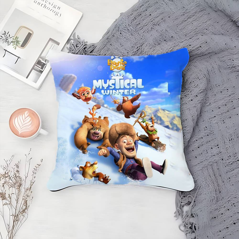B-Boonie B-Bears Pillow Case Printing Pillowcase Living Room Sofa Cushion Cover Bedroom Room Decor