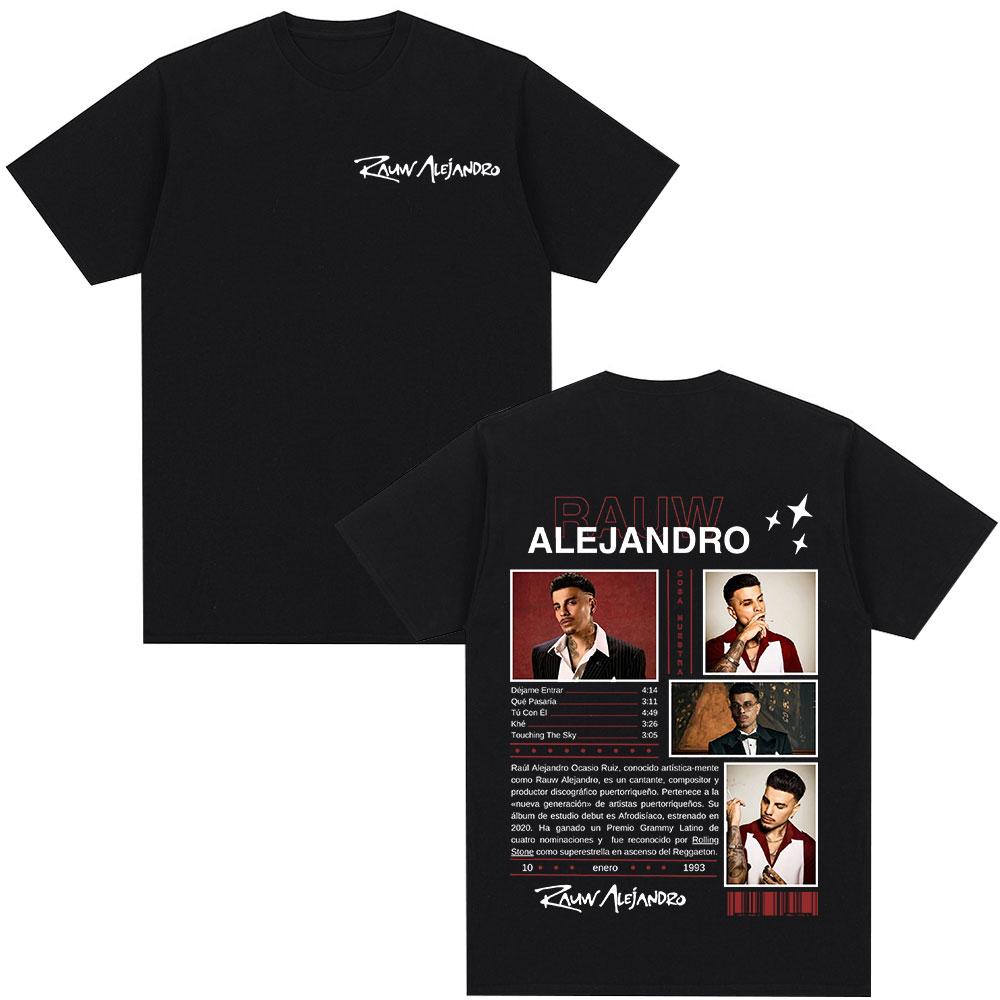 

Rauw Alejandro Coca Nuestra Graphic T Shirt Men s Hip Hop Fashion Short Sleeve T-shirts 100% Cotton Oversized T-shirt Streetwear 5XL різнокольоровий