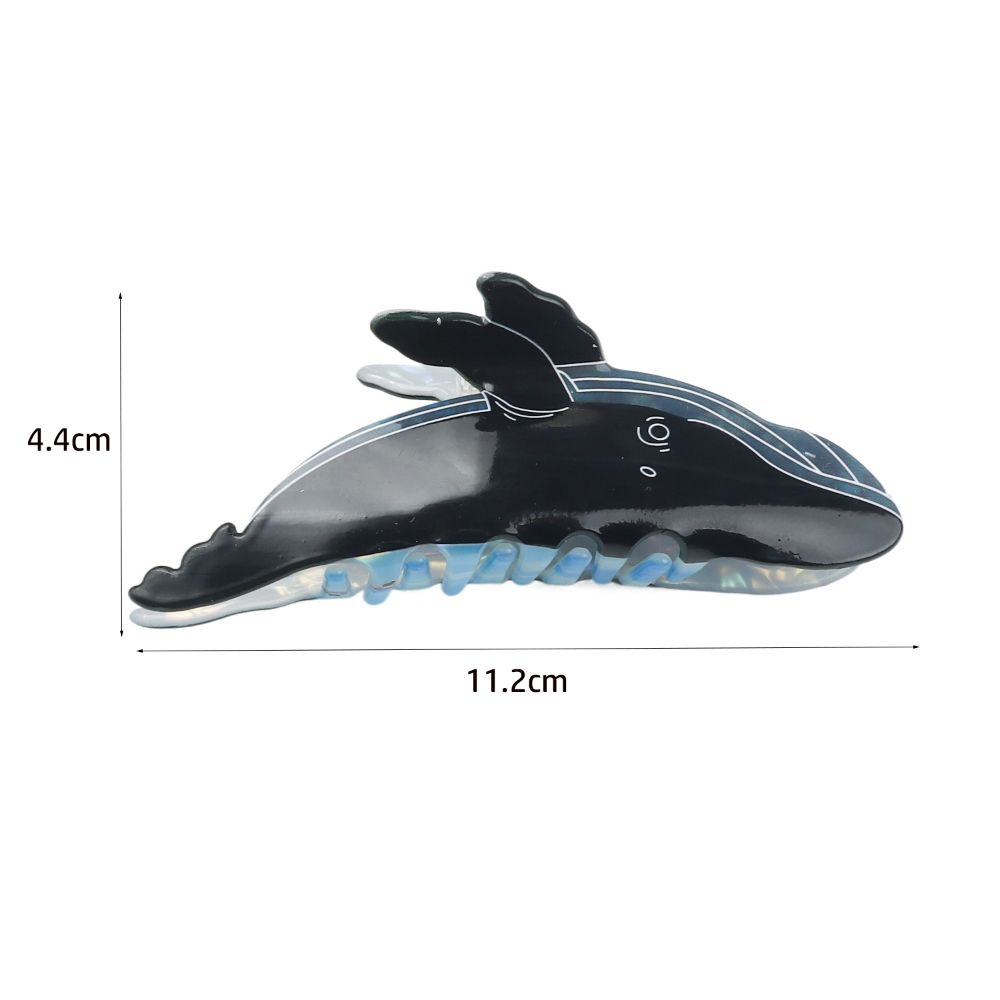 Rutschfeste Acetat-Haarspangen Cartoon-Delfin-Klammern Niedliche Wal-Haarklammer Haaraccessoires