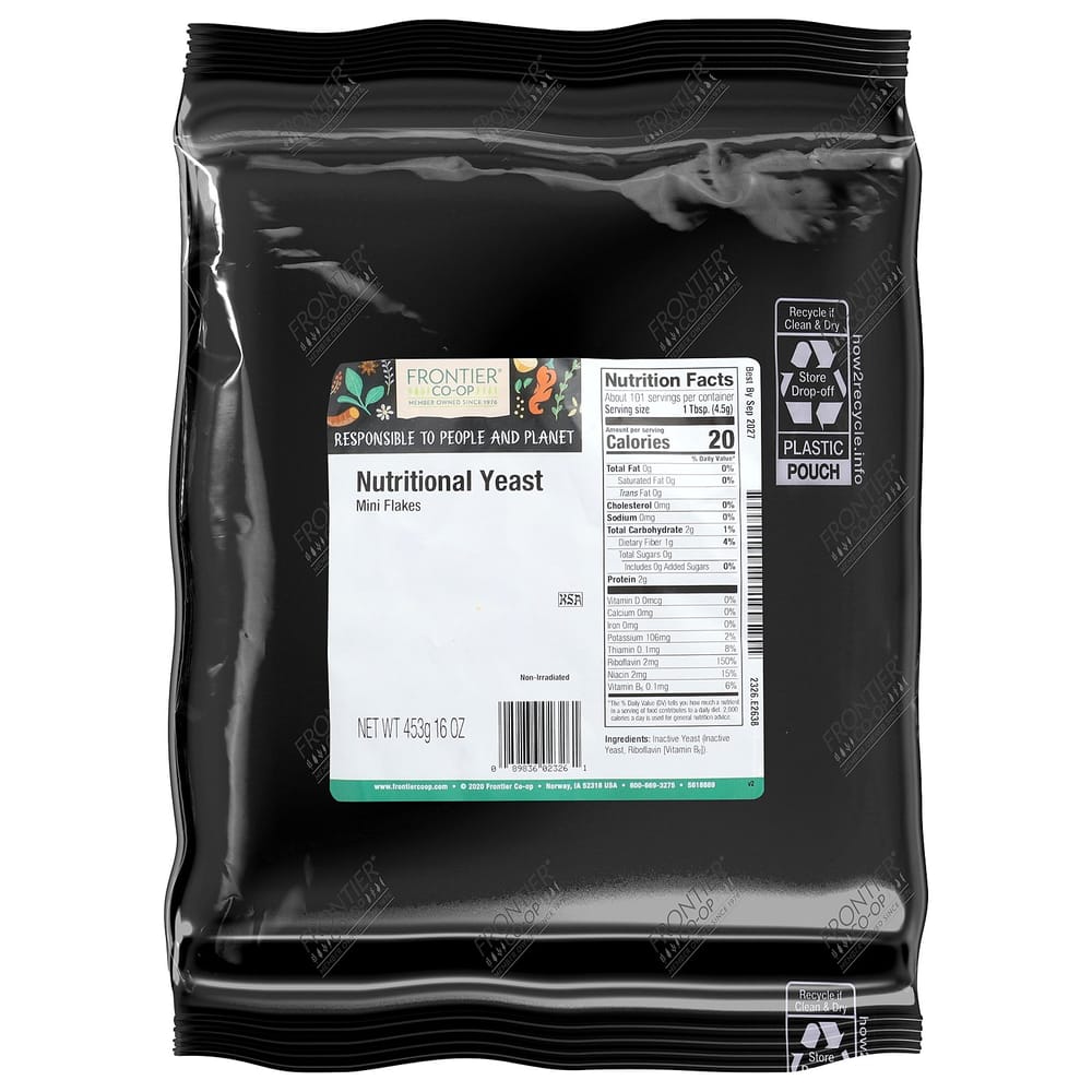 Frontier Natural Products Nutritional Yeast Flakes, 16 oz (453 g)