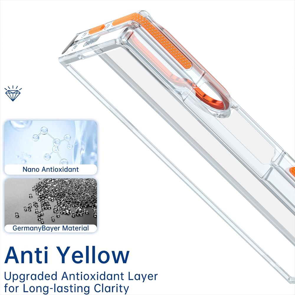 KEYSION Transparent Magnetic Case for MagSafe for Samsung Z Fold 7 6 5G Clear Shockproof Phone Back Cover for Galaxy Z Fold 6 7