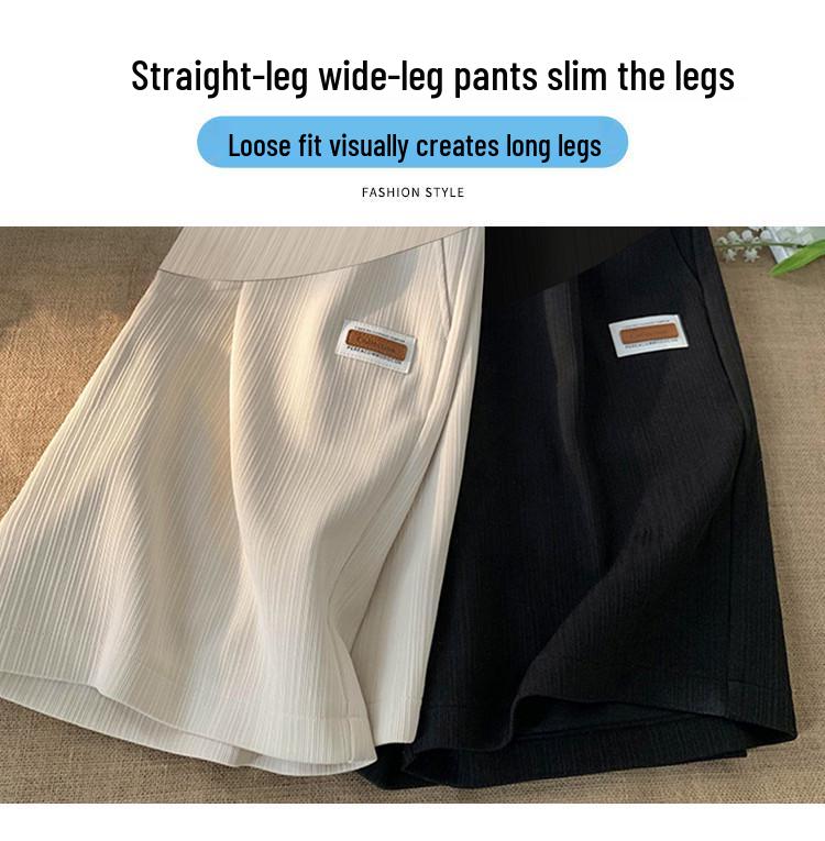 Women's Maternity Shorts: Summer Loose Casual Five-Point Pants with Tummy Support for Petite and Pregnant Women