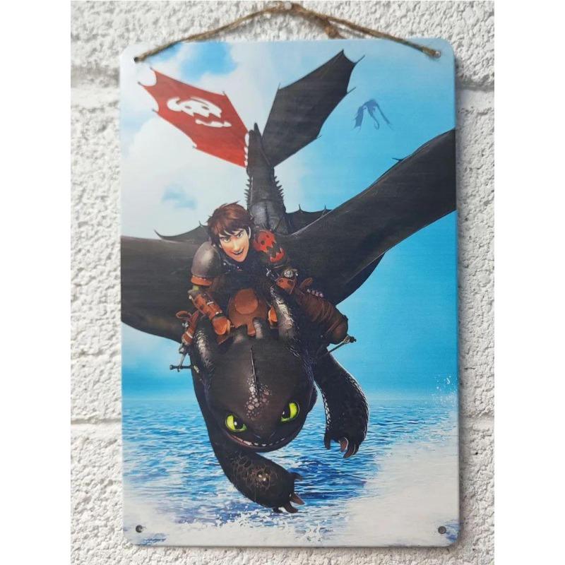 Dragon Metal Wall Art, Mythological Creature Decor Sign