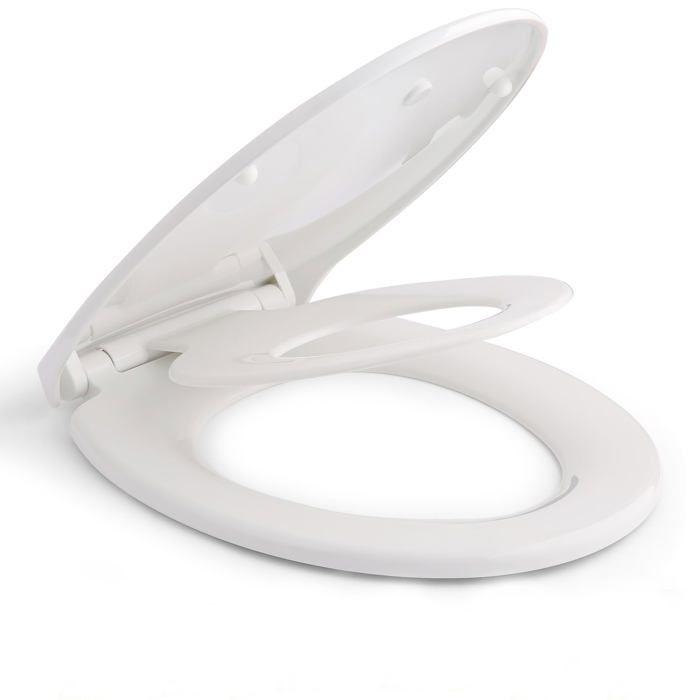 Abattant wc - himimi - 000178 - siège enfant intégré - fermeture silencieuse - polyéthylène