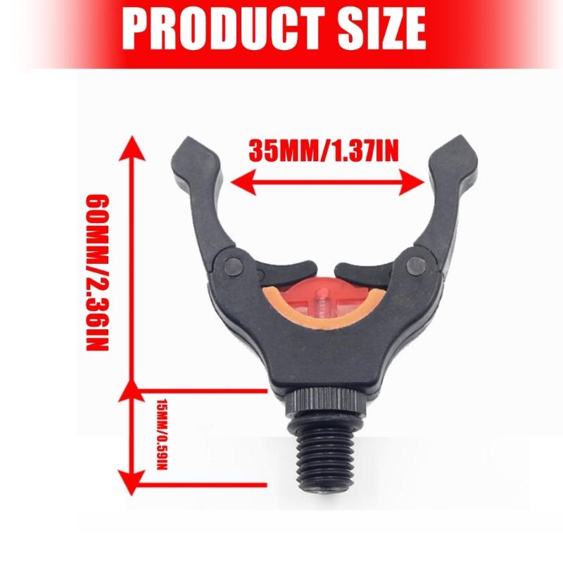 Magnetic Poles Holder Fishing Rod Grip Rest Head Portable Rest Holder 3/8 Thread Brackets Head Fishing Tool Accessory