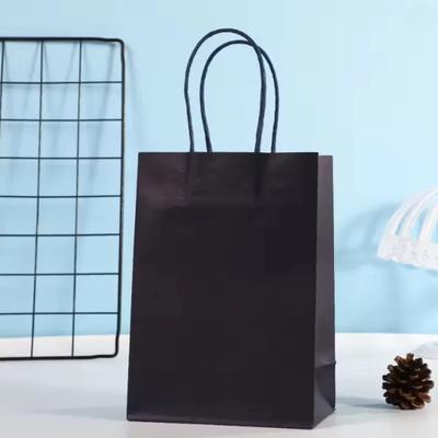 10/20pcs Black Gift Bags-Versatile for Christmas, New Year, Birthdays, Weddings & More |Reusable Gifts Packing Bags with Handles