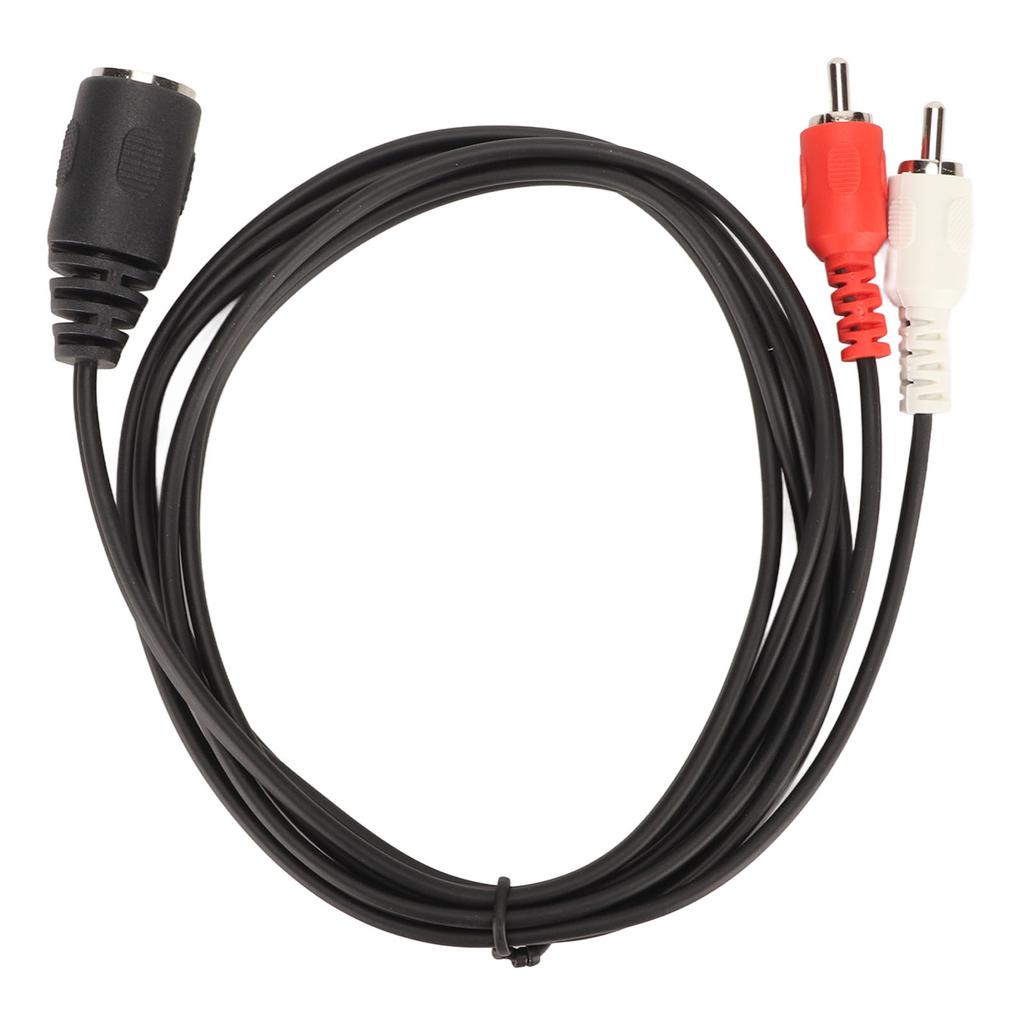 5 Pin DIN Female To 2 RCA Male Cable Strong Grip Sound Adapter Cable for CD Player VCR DVD 4.9ft