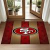San Francisco 49ers Design Kristall-Samt-Teppich Weiche Dekorationsmatte für Schlafzimmer Eingang