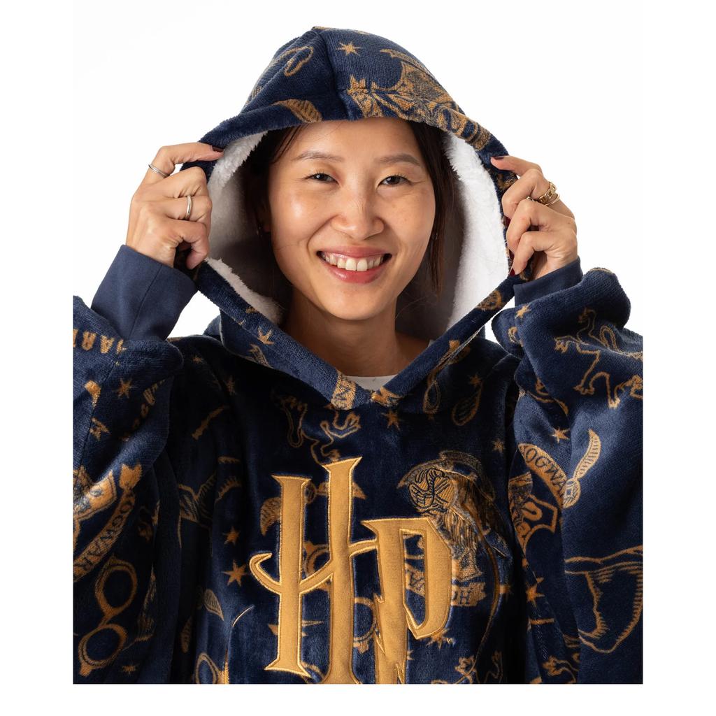 Harry Potter Womens/Ladies Embroidered Logo Blanket Hoodie