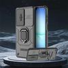Lens Sliding Window Case For Samsung Galaxy A17 Case Samsung A17 Cover Shockproof Phone Holder Magnetic Protector Case A17