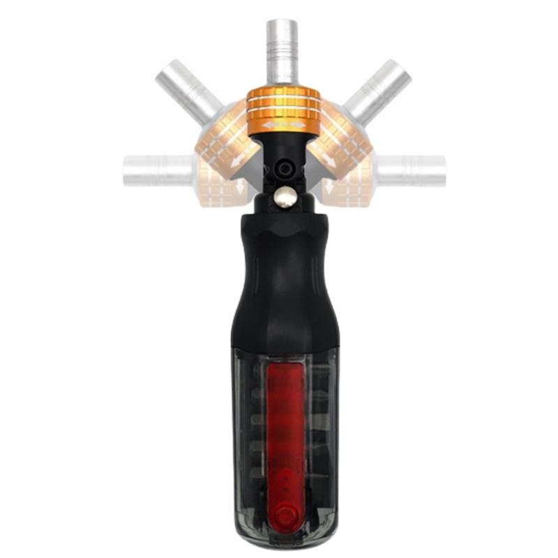 Sturdy 11 in 1 Ratcheting Screwdriver Kit Featuring Steel Bit and Multi Angle Adjustment for Tight Space