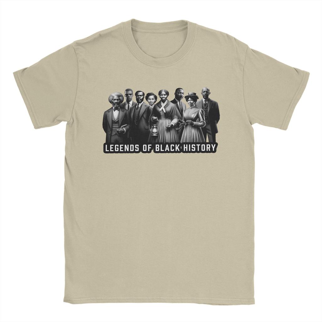 Casual T Shirt Summer Legends of Black History Trendy Cool T Shirts Pure Cotton Tee Shirt for Adult Aesthetic Short Sleeve Tops