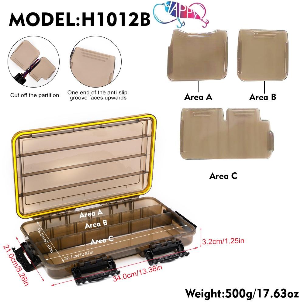 Waterproof Box Storage High Strength Fishing Box Many Compartments Bait Lure Hook Accessories Storage Fishing Tackle Box