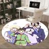 1pc Hunter X Hunter Anime Cartoon Design Round Carpet - Office Chair Mat, Non-Slip Rug for Home Decor, Living Room, Bedroom