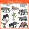 Figurines Répliques Caméléon Éléphant Lion Matériau PVC Pour l'Apprentissage des Enfants et Décoration pour Passionnés de Nature