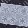 1pc-Snowflake Resin Molds Silicone Pendant Epoxy Resin Mold Christmas Gift Hanging Home Decoration DIY Jewelry Making Supplies