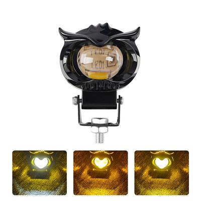 Fari ausiliari a LED per moto Doppio colore ATV Scooter Faretti di guida Explorers Lampada da lavoro Fendinebbia per Moto Car Truck