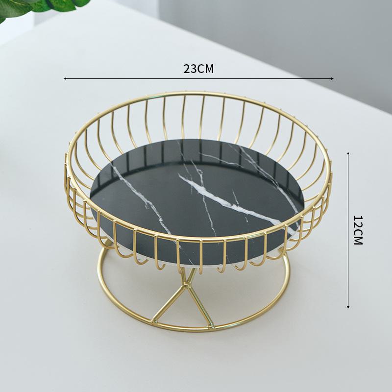 

Корзина для фруктов из железа в скандинавском стиле: Современное, простое и креативное решение для хранения закусок на журнальном столике в вашей гостиной. Medium