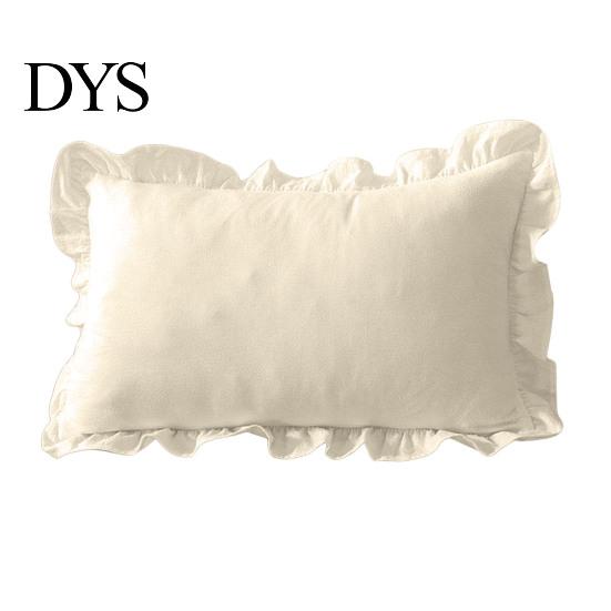 Quadratischer Schlafsofa-Deko-Rüschen-Kissenbezug, Baumwoll-Karomuster-Hülle mit Rüschenrand, 18x18 Unifarbene Kissen Zoll 20x12 Dekorative Hülle für