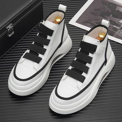 Baskets montantes pour hommes Tendance Automne 2025 Designer Blanc Chaussures décontractées Plateforme confortable Coussin d'air Chaussure de sport Tenis Masculino