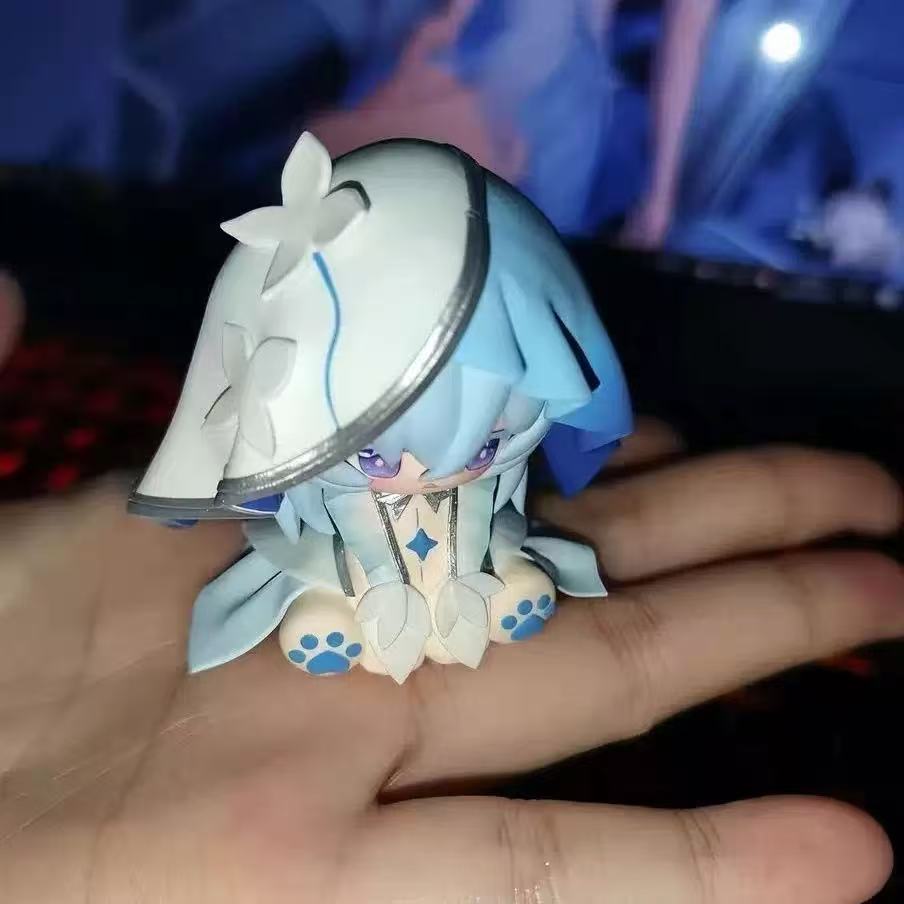 Aktivität Wuthering Waves Der Küstenwächter Cosplay Anime Q-Version Cartoon-Modell Ornament Desktop-Dekoration Weihnachtsgeschenk