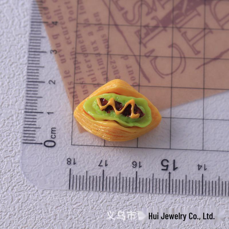 DIY Resin Jewelry Accessories: Triangle Chocolate Cake Cream Glue Keychain Materials