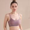 Women Seamless Tube Top Built In Bra Camisole Cooling Rayon Bralette Summer Grip Tape Ultra Thin Ol Ootd Fashion Anti-Exposure